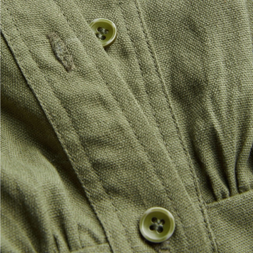 Cider Collar Solid Button Romper - image 3